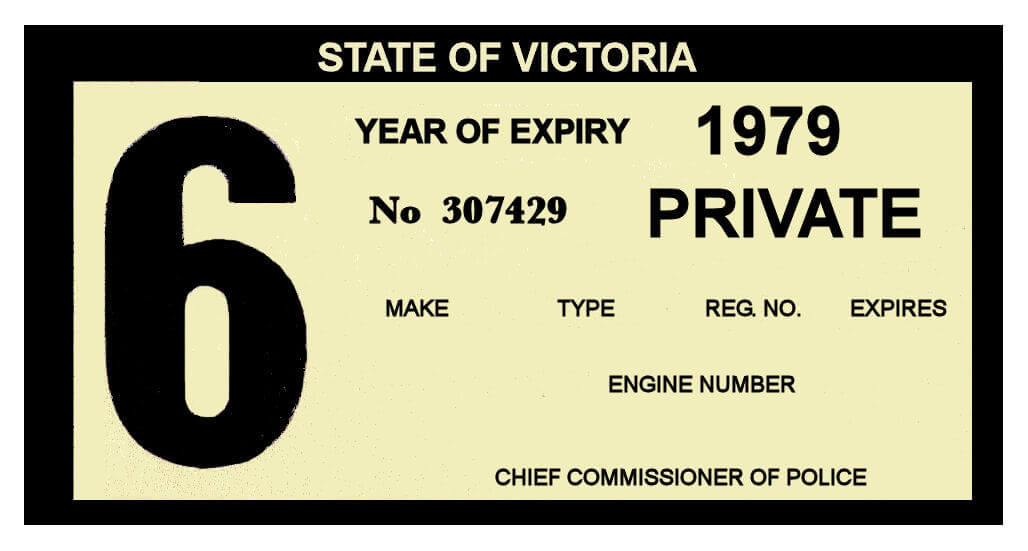 (image for) Australia 1978 Victoria Inspection Sticker